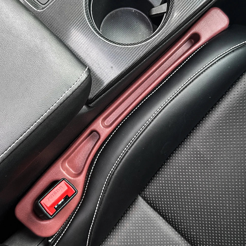 2Pcs Car Seat Gap Filler Organizer PU Universal Car Seat Gap Anti-Leak Stopper Strip Slot Seat Gap Storage Organizer Accessories